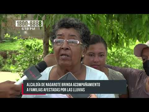 Familias afectadas por lluvias en Nagarote reciben acompañamiento de la comuna - Nicaragua