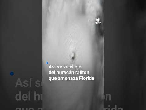 Así se ve el ojo del huracán Milton que amenaza a Florida