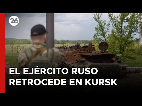 El Ejército ruso retrocede en la ciudad de Kursk en Ucrania