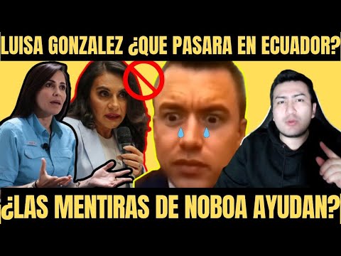 Luisa González ¡La crisis en Ecuador! Las políticas de Daniel Noboa le han hecho daño al País