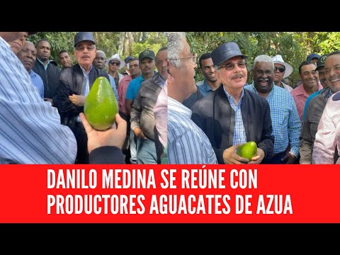 DANILO MEDINA SE REÚNE CON PRODUCTORES AGUACATES DE AZUA