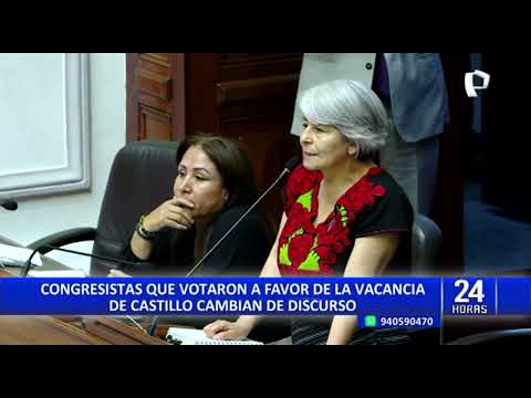 Congresistas de izquierda que apoyaron vacancia contra Castillo ahora critican proceso