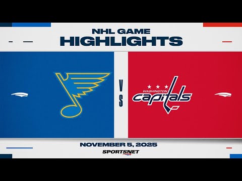 NHL Highlights | Blues vs. Capitals - November 5, 2025