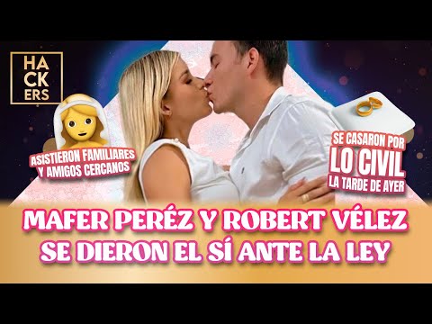 Mafer Peréz y Robert Vélez: La pareja se dio el sí ante la ley | LHDF | Ecuavisa