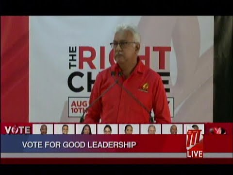Deyalsingh: Vote For Good Leadership