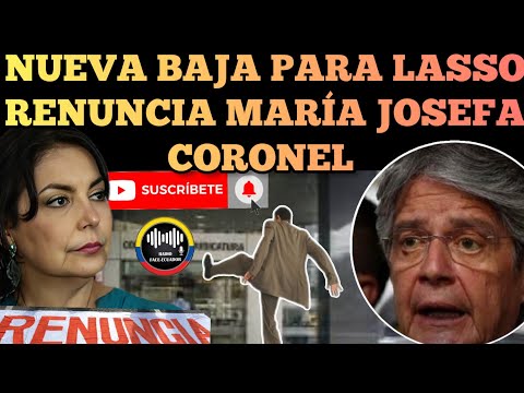 NUEVA BAJA PARA EL BANQUERO RENUNCIA MARÍA JOSEFA CORONEL DE LA JUDICATURA GUAYAS NOTICIAS RFE TV