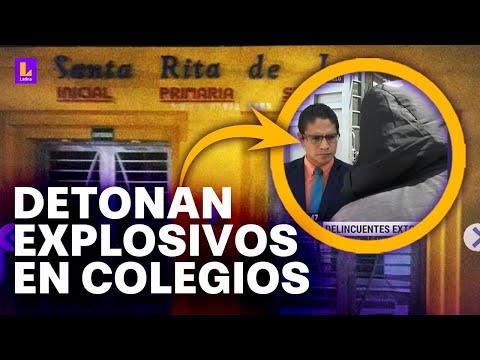 Colegios son extorsionados en Trujillo: Nos pusieron una bomba en la puerta