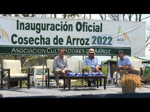 Inauguración de la cosecha de arroz 2022