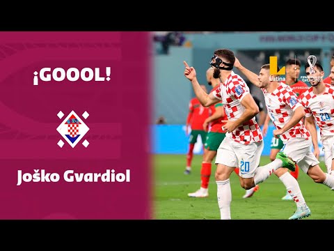 ¡GOLAZO! Joško Gvardiol convirtió el 1-0 a favor de Croacia tras una espectacular jugada preparada