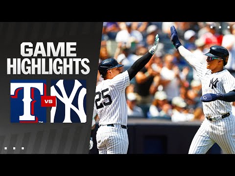 Rangers vs. Yankees Game 1 Highlights (8/10/24) | MLB Highlights