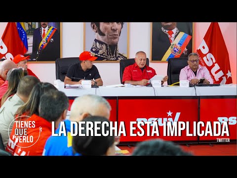 Apoyarán toda la investigación caiga quien caiga: Diosdado Cabello desde el PSUV