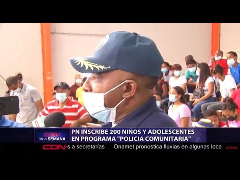 PN inscribe 200 niños y adolescentes en programa Policía Comunitaria