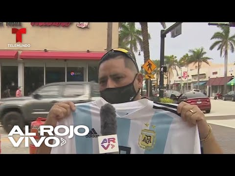 Diego Armando Maradona: argentinos se reúnen para recordarlo en Miami | Al Rojo Vivo | Telemundo
