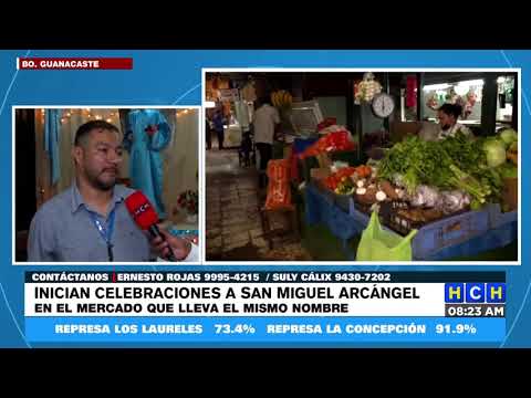 Inician celebraciones a San Miguel Arcángel en mercado del bo. Guanacaste