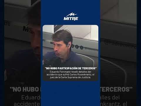 NO HUBO PARTICIPACIÓN DE TERCEROS Feinmann dio detalles del accidente de Carlos Rosenkrantz