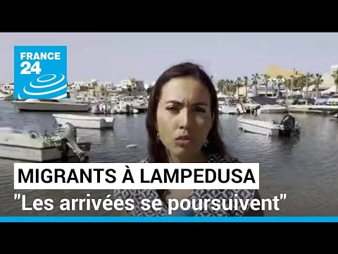 Afflux de migrants à Lampedusa : Les arrivées se poursuivent • FRANCE 24