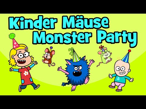 ♪ ♪ Kinderlied Party – Kinder Mäuse Monster Party | Kindergeburtstag | Hurra Kinderlieder