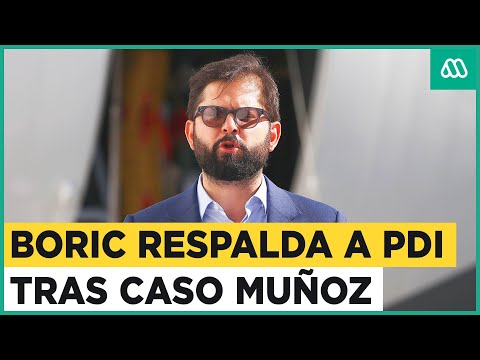 Presidente Gabriel Boric respalda a la PDI tras el caso de Sergio Muñoz