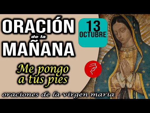 Oración de la mañana de hoy Domingo 13 de Octubre 2024 - Me pongo a tus pies