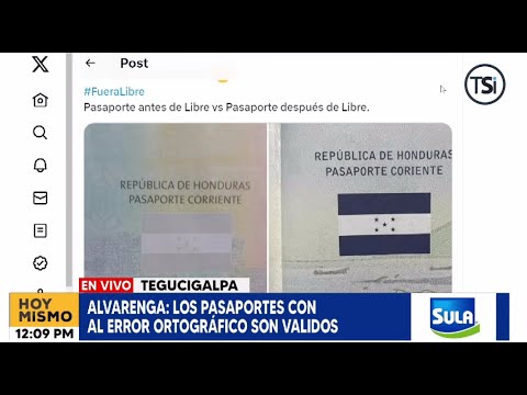 Un millón de pasaportes hondureños presentan errores ortográficos