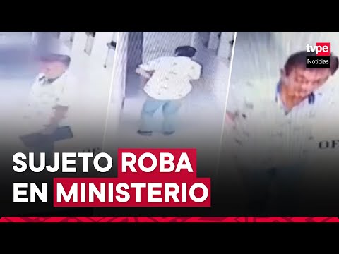 San Borja: sujeto ingresó a la sede del Ministerio del Interior y se llevó una laptop