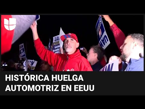 En un minuto: Histórica huelga contra los tres grandes fabricantes de automóviles de Detroit