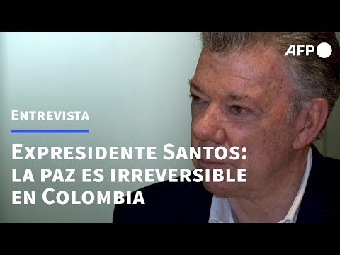 La paz es irreversible en Colombia, según expresidente Santos | AFP