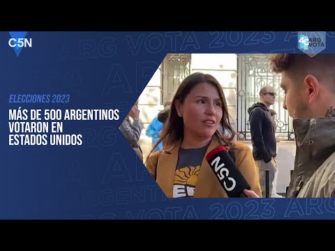 C5N en WASHINGTON: más de 500 ARGENTINOS VOTAN en ESTADOS UNIDOS