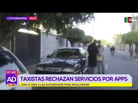 Taxistas rechazan servicios de transporte a través de aplicaciones móviles