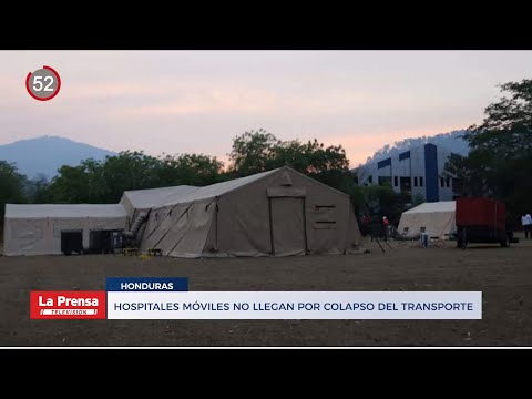 Noticiero: Hospitales móviles no llegan por colapso del transporte