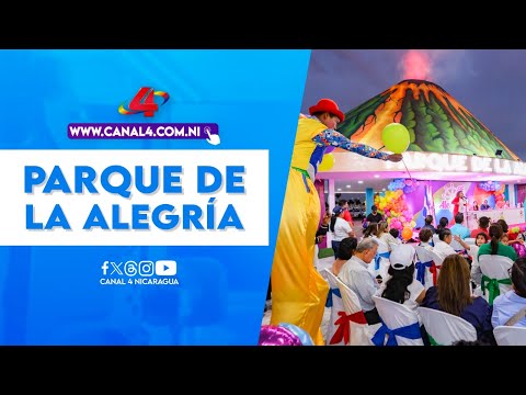 Parque de la Alegría deslumbra a familias nicaragüenses con 15 juegos y espectáculo de luces