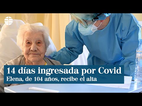 Elena, de 104 años, sale del hospital tras superar el coronavirus