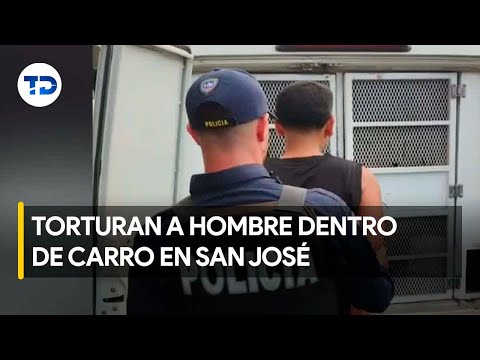Rescatan hombre que torturaban dentro de carro en San José