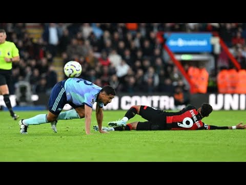 William Saliba red Card vs Bournemouth vs Arsenal, William Saliba red Card vs Bournemouth