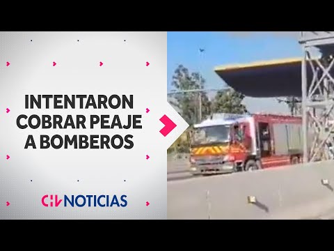 INSÓLITO | Carro de Bomberos rompió barrera de peaje: Intentaron cobrarles cuando iban a incendio