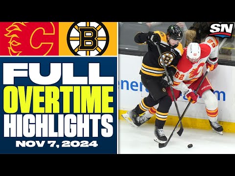 Calgary Flames at Boston Bruins | FULL Overtime Highlights - November 7, 2024