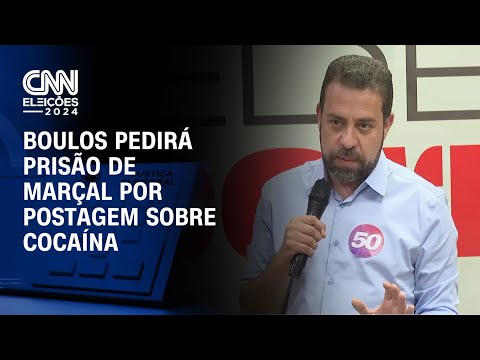 Boulos pedirá prisão de Marçal por postagem sobre cocaína | AGORA CNN