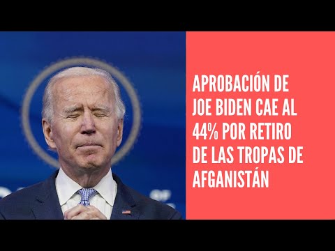Aprobación de Joe Biden cae al 44% por retiro tropas Afganistán