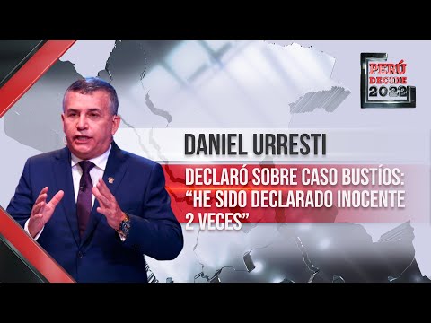 Daniel Urresti declaró respondió sobre caso Bustíos: he sido declarado inocente dos veces