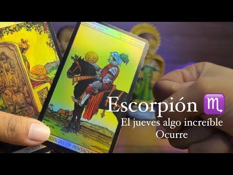 ESCORPIO | ESTE JUEVES UNA PROPUESTA IMPORTANTE LUEGO DE QUE NO SE VEN HACE MUCHO LE VES SABES ALGO