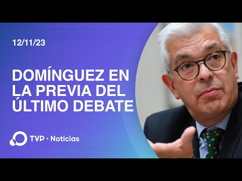 Julián Domínguez en la previa del debate final presidencial entre Massa y Milei