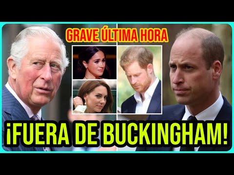 BRONCA FUERTE y EXPULSIÓN Carlos III con Harry y William tras CÁNCER de Kate Middleton por Meghan