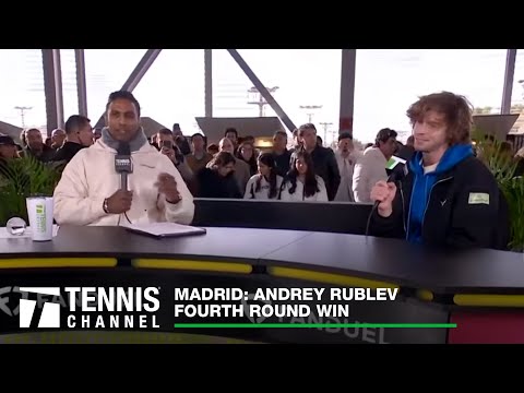 Andrey Rublev Get His First Top-3 Win Since September 2022 | 2024 Madrid Fourth Round