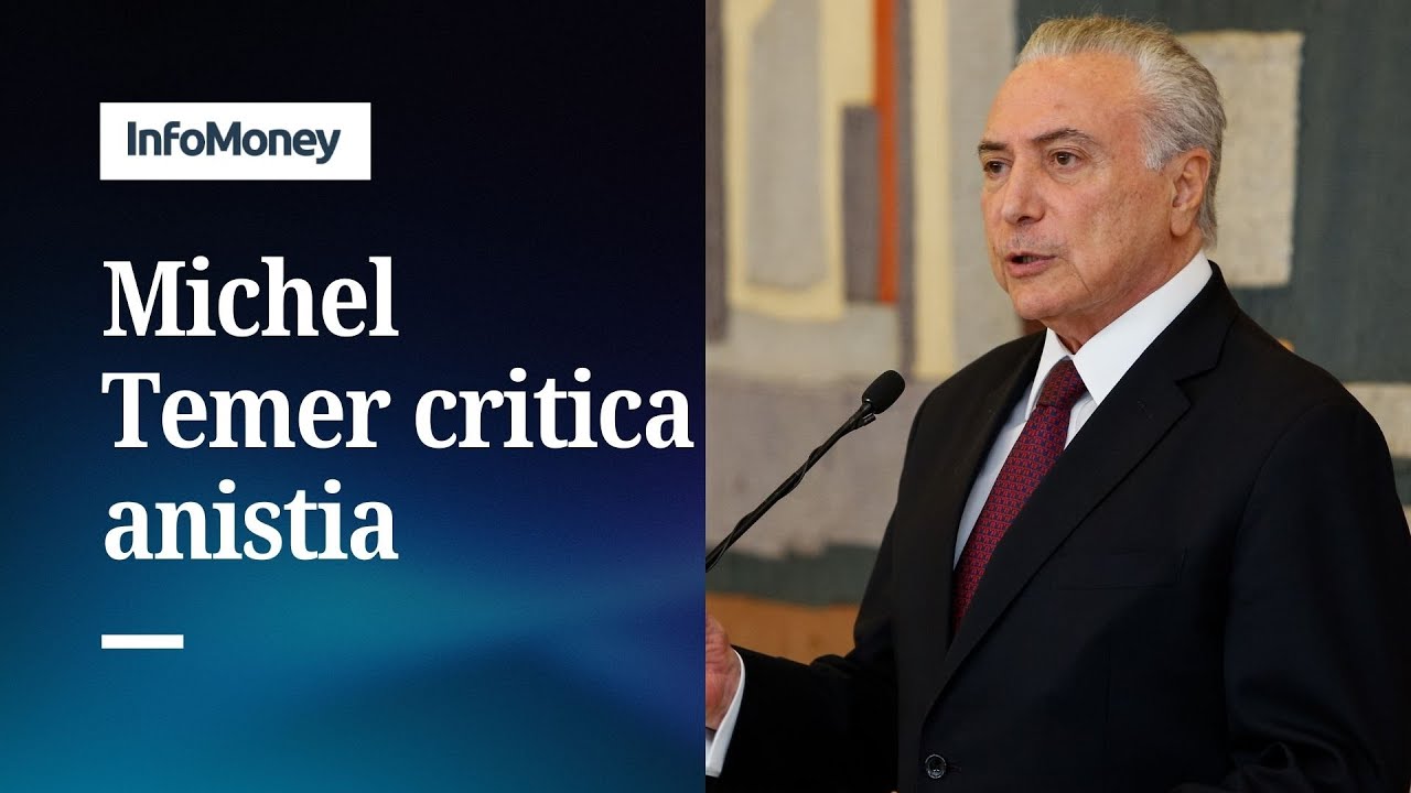 Temer critica anistia e menciona ataque de Tarcísio a Moraes Até estranhei | InfoMoney News