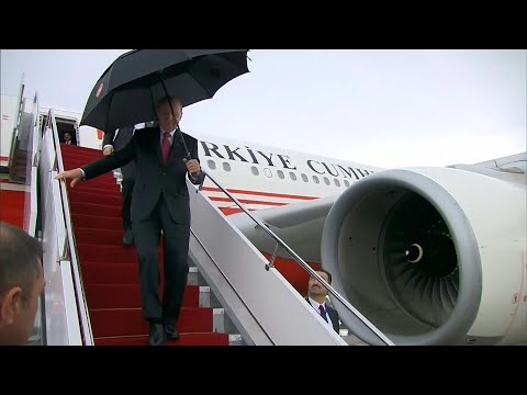 Le président turc Erdogan arrive dans l'enclave azerbaïdjanaise du Nakhitchevan | AFP Images