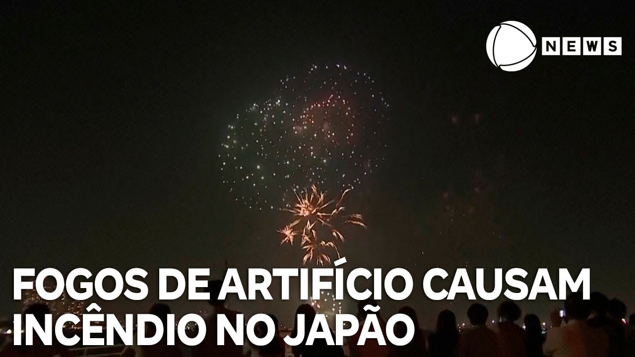 Fogos de artifício causam incêndio em festival no Japão