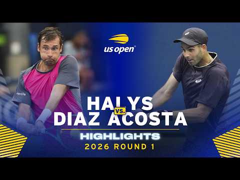 Quentin Halys vs. Facundo Diaz Acosta Highlights | 2026 US Open Round 1