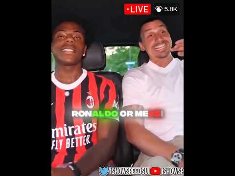 Zlatan Say Ronaldo or Messi #ronaldo #ishowspeed #zlatan