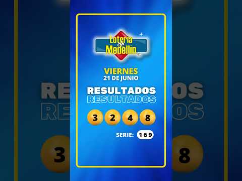 Resultado LOTERIA DE MEDELLIN - VIERNES 21 DE JUNIO DE 2024 #Shorts #Loteria