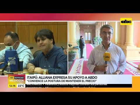 Pedro Alliana expresa su apoyo a Mario Abdo en negociación de Itaipú
